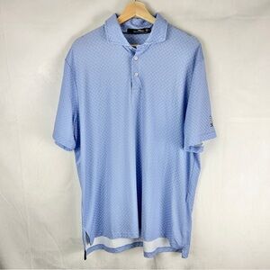 RLX Ralph Lauren Sport Performance‎ Polo Size Large Golf Blue White